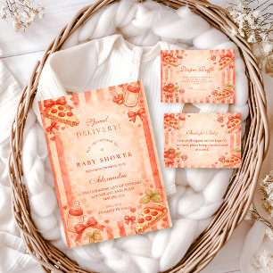 Pizza Party Baby Shower Foam Board