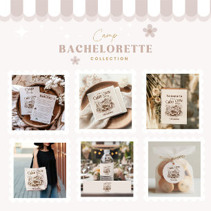 Camp Cabin Crew Before Bachelorette Classic Round Sticker