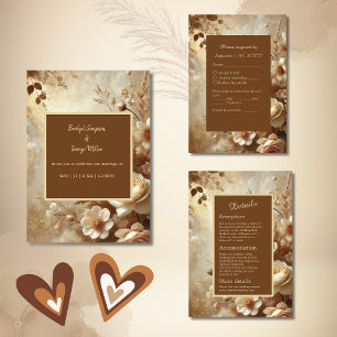 Romantic Dreamy Floral Single Guest Place card