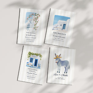 Greek Islands Mykonos Bachelorette Weekend Invitation