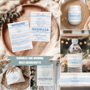 Seashells and Wedding Bells Bachelorette Banner