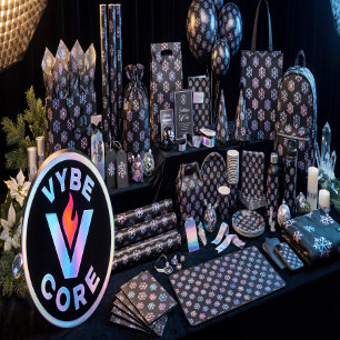 Luxury Holographic Snowflake Christmas Collection Wrapping Paper