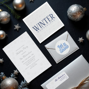Snowflake Winter Christmas Pattern Label