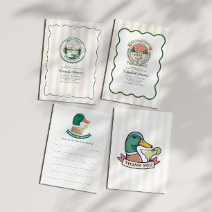 Margs Mallards & Matrimony Lake Bachelorette Invitation