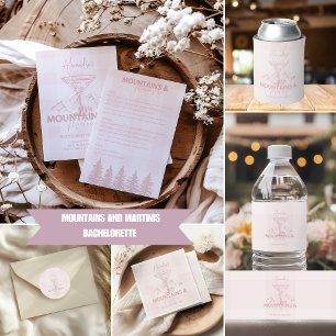 Mountains and Martinis Bachelorette Can Cooler