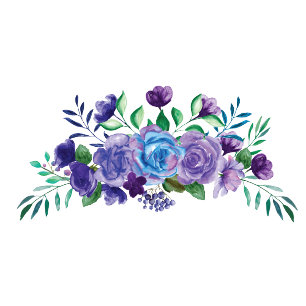 Lavender Watercolor Floral Wedding Invitations 