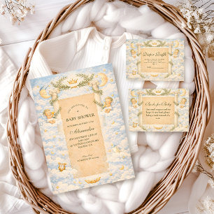 Greek Classic Columns Baby Shower Invitation