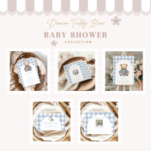 Cute Jean Baby Denim Baby Shower Invitation