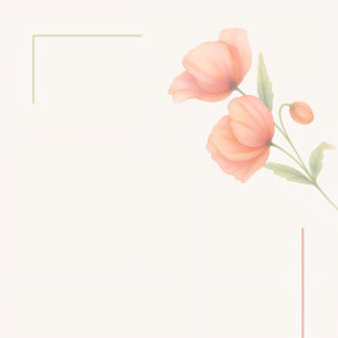 Chic Soft Sage Green and Peach Wedding Invitation Foil Invitation