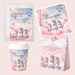 Enchanted Unicorn Baby Shower Paper Napkins