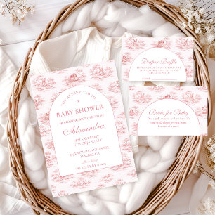 Soft Pink Vintage Baby Shower Napkins