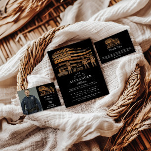 Photo Rustic Copper Police Academy Graduation Foam Board