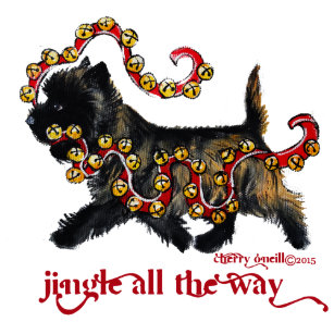 Jingle Cairn Christmas Holiday Postcard