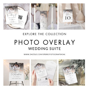 Photo Overlay Romantic Quote Names Date Initials Unity Candle Set