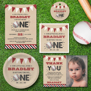 Hitting The Big One   Baseball 1st Birthday Favor Bag