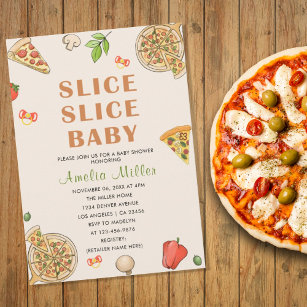Slice Slice Baby Pizza Baby Shower Paper Plates