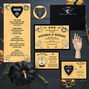 Gothic Mystical Spirit Board Halloween Wedding Envelope