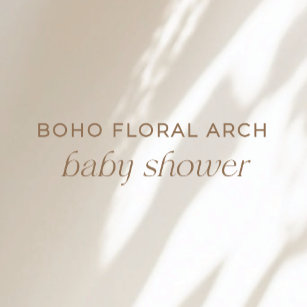 Boho Beige Baby Sprinkle Shower Invitation