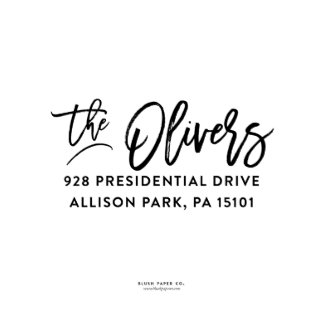 Self Inking Return Address Stamp "The Olivers"