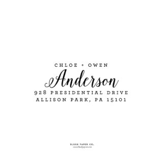 Self Inking Return Address Stamp "Anderson"