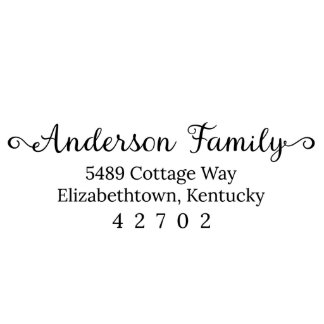 Anderson Family Return Address Stamp