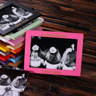 Personalized Keepsake Hot Pink Photo Frame 5 x 7