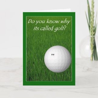 Funny Golf Cards | Zazzle