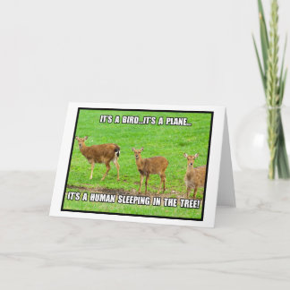 Funny Deer Hunting Cards - Greeting &amp; Photo Cards | Zazzle