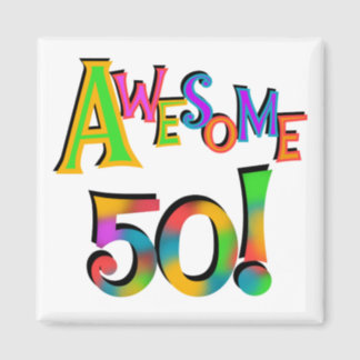 Happy 50th Birthday Refrigerator Magnets | Zazzle