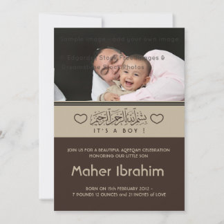  Aqiqah Invitations Announcements Zazzle