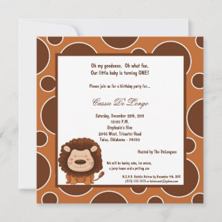 Lion Wedding Invitations 9