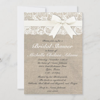 Country Chic Bridal Shower Invitations 3
