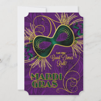 Mardi Gras Mask Invitations 5