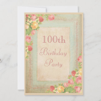 100Th Birthday Party Invitations 6