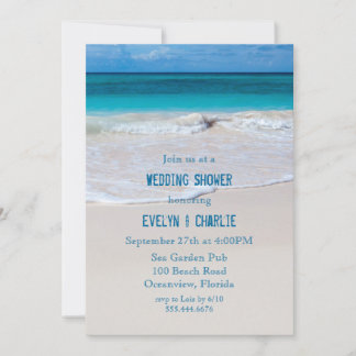 Beach Themed Wedding Invitations & Announcements | Zazzle