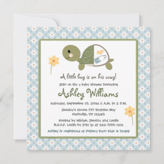 Baby Shower Invitations Turtle Theme 10