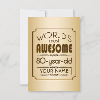 80 Years Invitations & Announcements | Zazzle