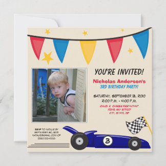 Race Cars Invitations & Announcements | Zazzle