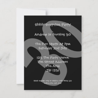 30th Birthday Party Invitations & Announcements | Zazzle