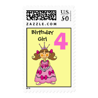4 Years Old Girl Birthday Cards - Greeting &amp; Photo Cards | Zazzle