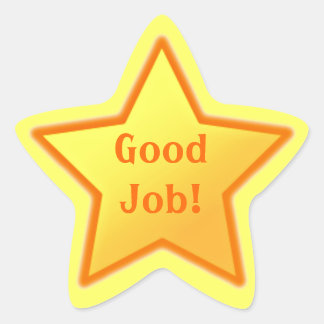 Good Job Stars Stickers | Zazzle