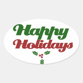 Happy Holidays Stickers | Zazzle