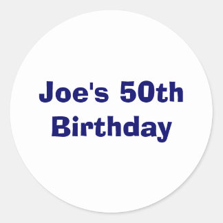 50th Birthday Stickers | Zazzle