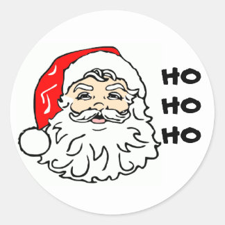 Santa Face Stickers | Zazzle