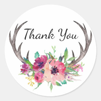 Wedding Thank You Stickers | Zazzle