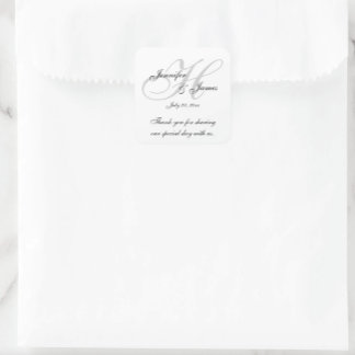 Wedding Thank You Stickers | Zazzle