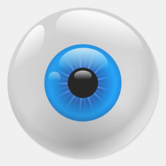 Eye Ball Stickers | Zazzle