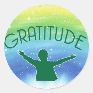 Gratitude Stickers | Zazzle