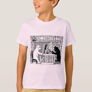 library stamp t shirt