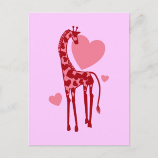 Giraffe Valentine Cards - Greeting &amp; Photo Cards | Zazzle